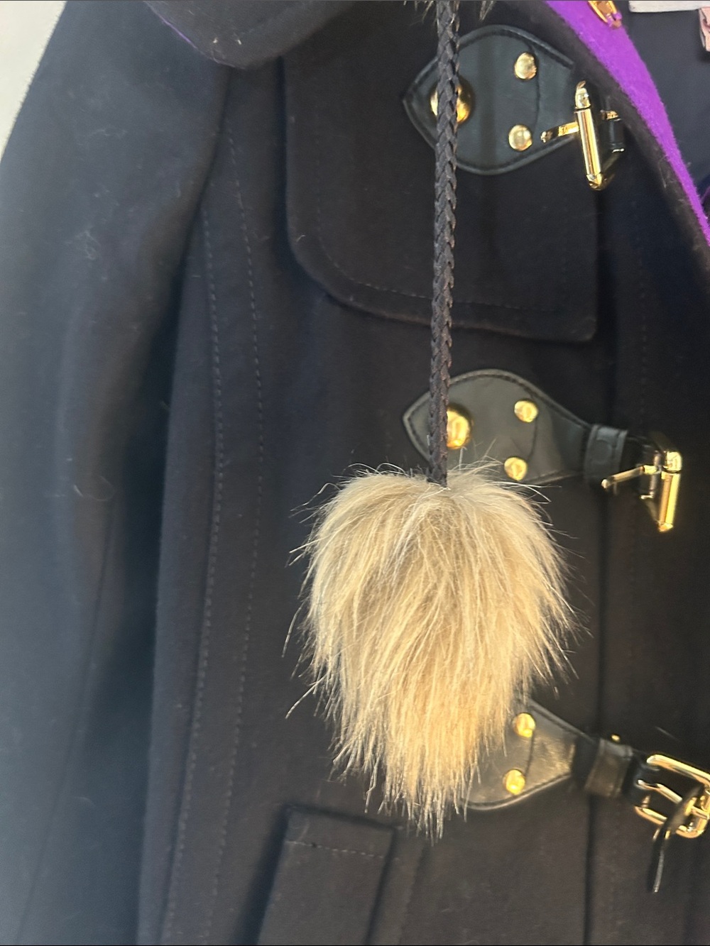Juicy Couture Fur Hooded Wool Jacket - Picture 3 of 4